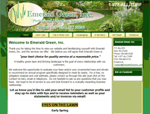 Tablet Screenshot of emeraldgreeninc.com